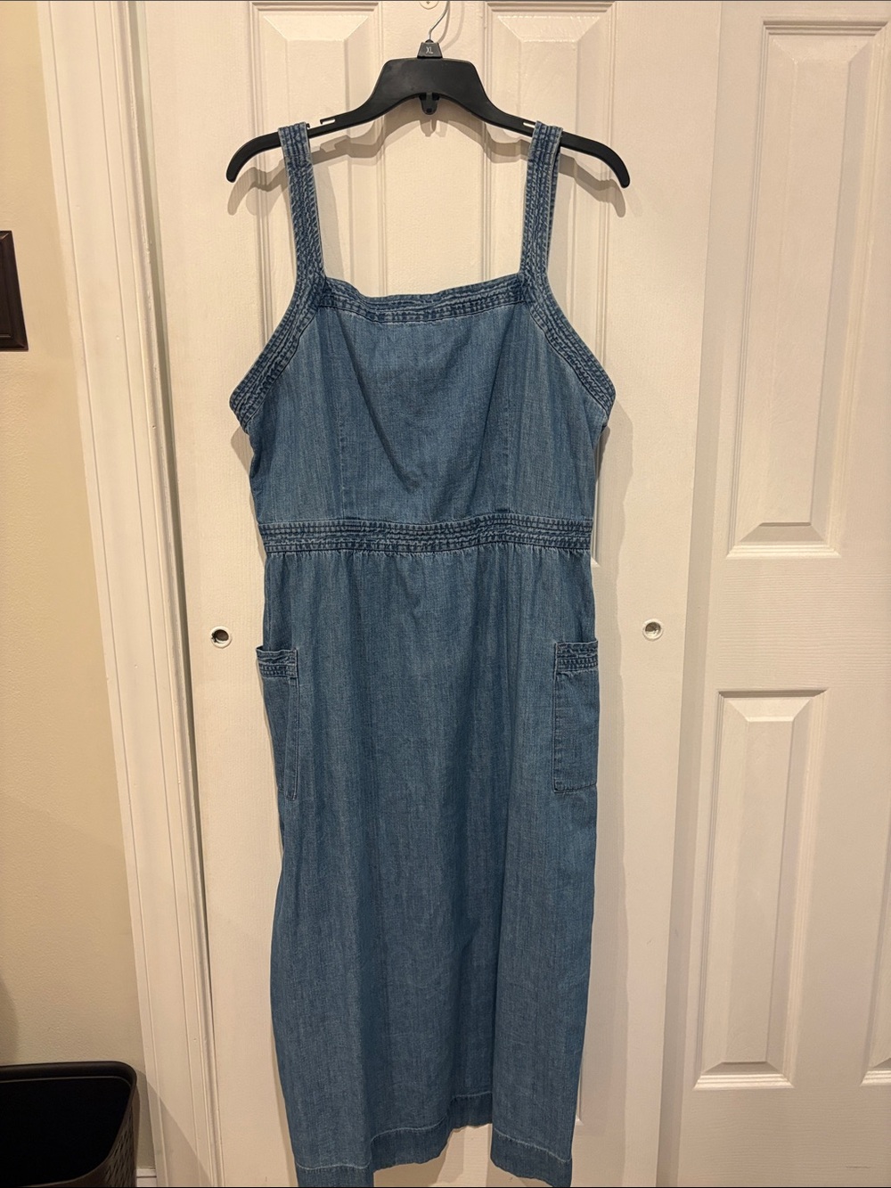 Madewell women’s denim maxi dress size 14